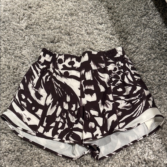 Lululemon Athletica Black and White Athletic Shorts - Picture 1 of 6